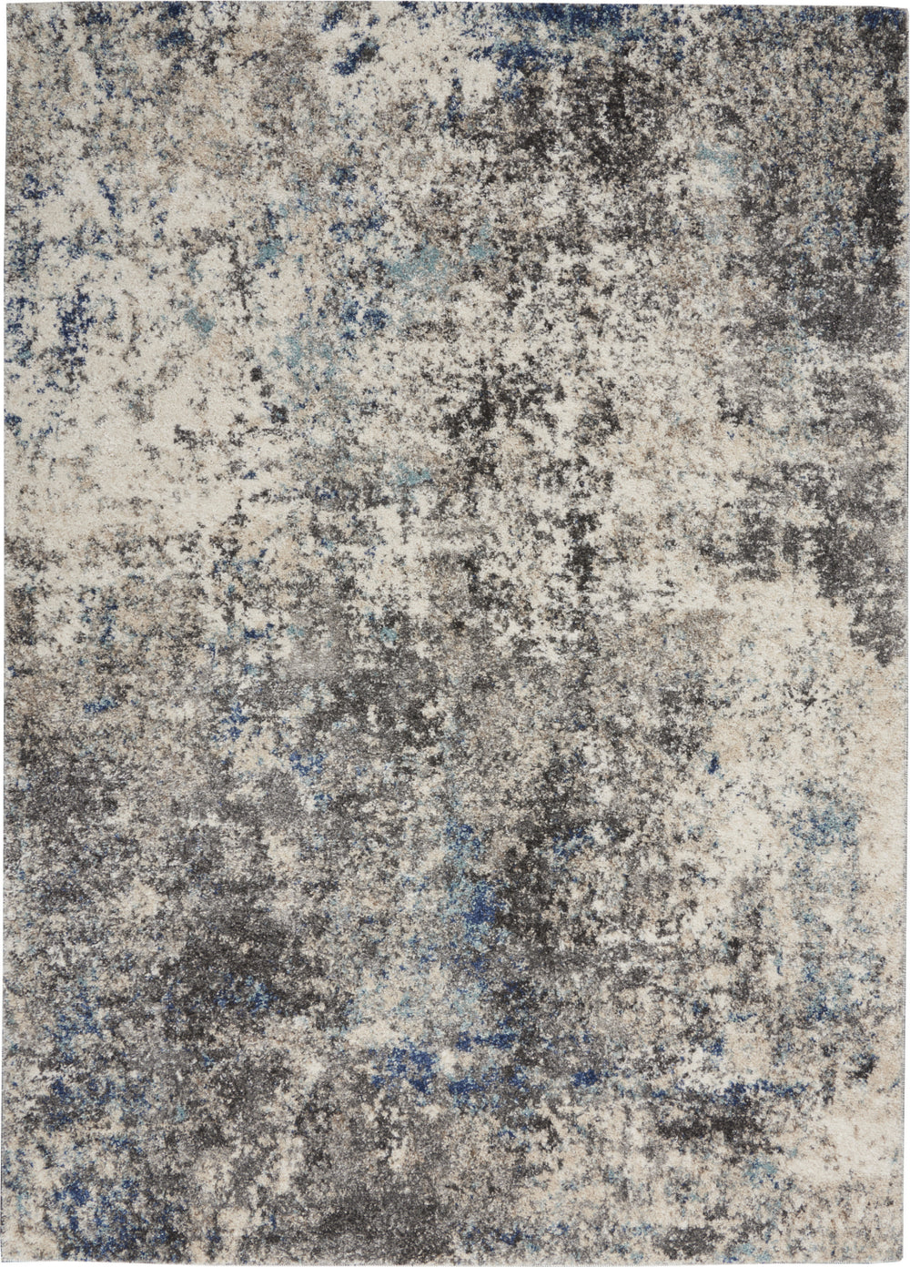 Nourison KI60 Ivory Shore KI61 Dark Grey/Multi Area Rug