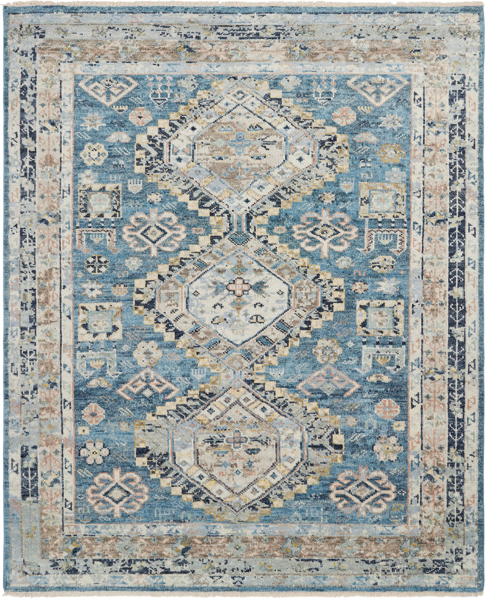 Ancient Boundaries Kohatk KOH-03 Vintage Indigo Area Rug