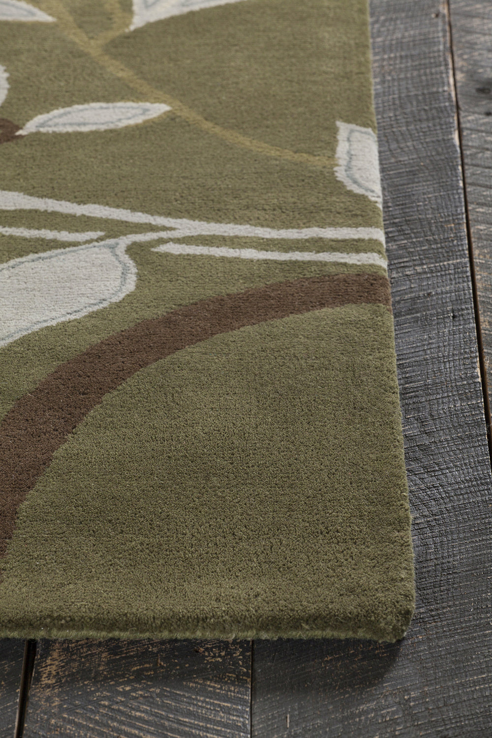 Chandra Kronos KRO-6302 Area Rug Corner Shot Feature