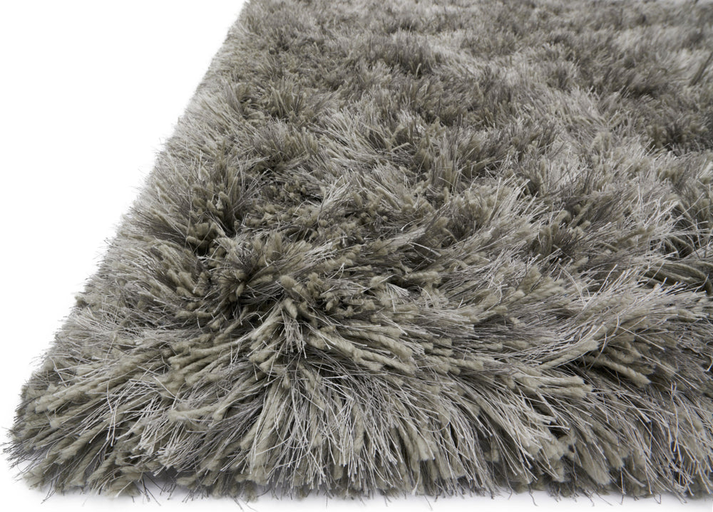 Loloi London Shag LJ-01 Silver Area Rug Detail Shot Feature
