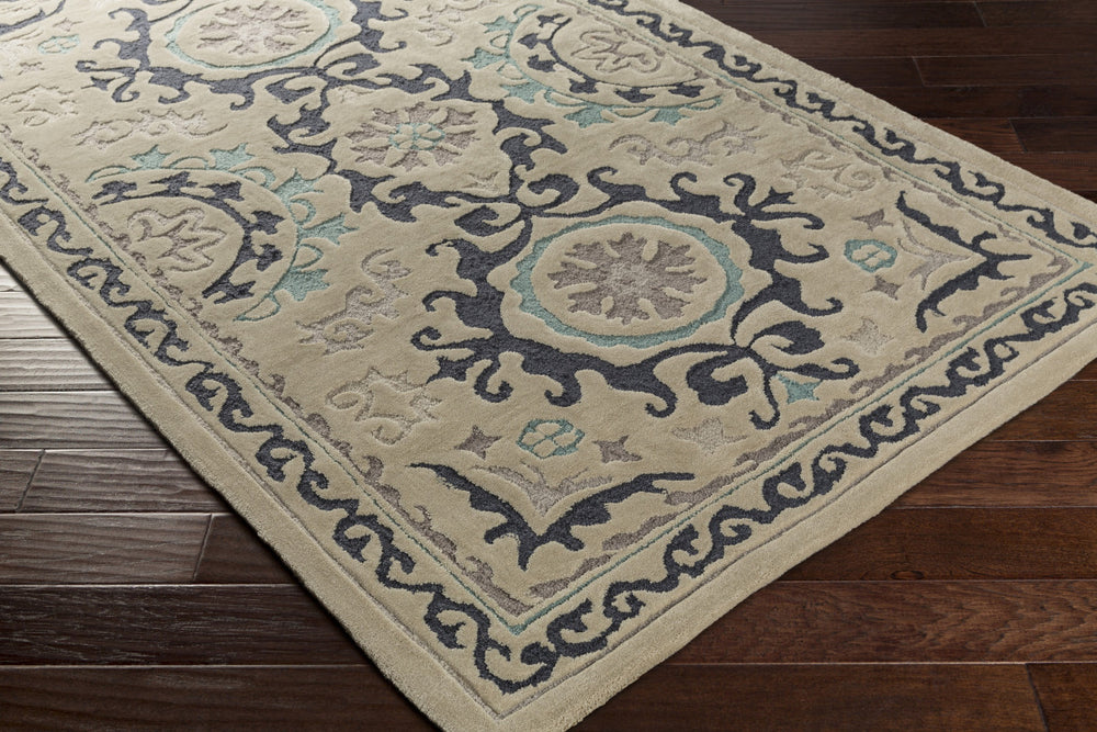 Surya Mamba MBA-9071 Area Rug 5x8 Corner Feature