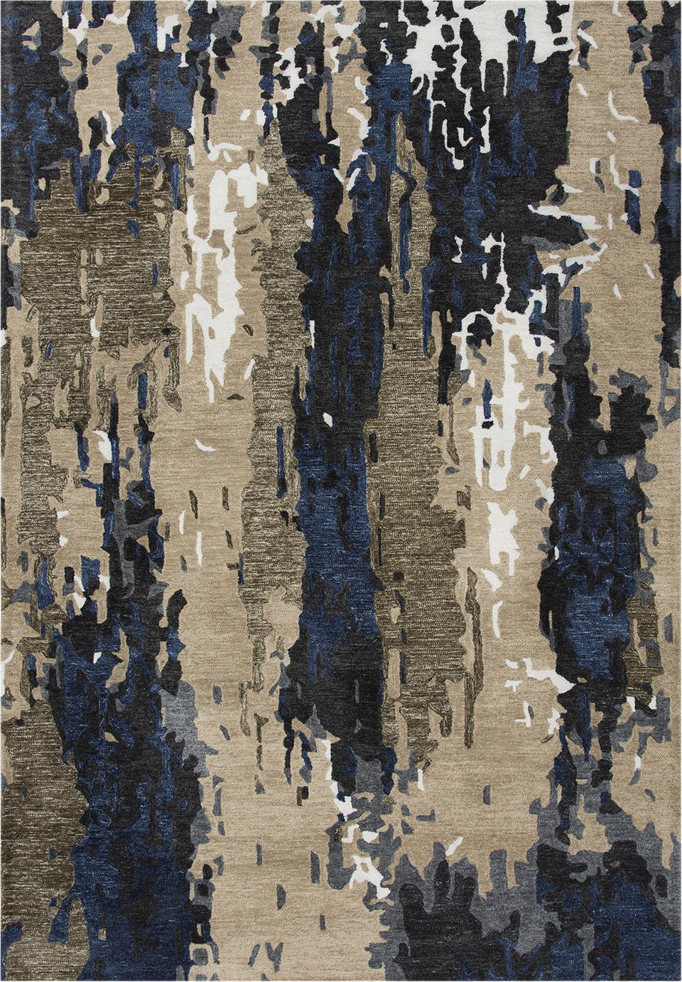 Rizzy Metro MET101 Beige/Blue Area Rug