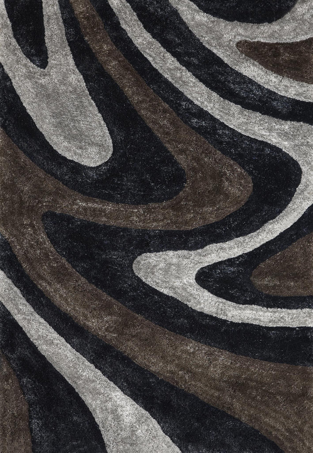 KAS Metropolitan 3555 Slate Blue Waves Area Rug