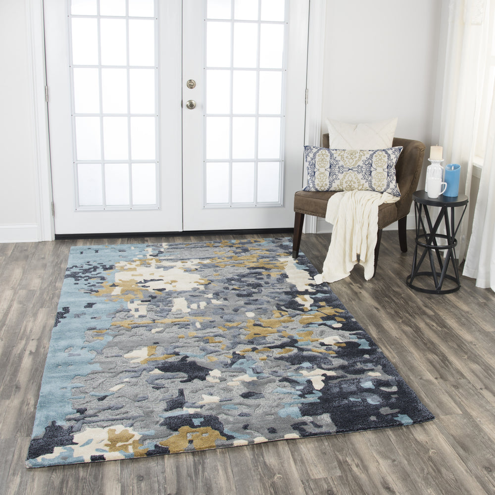 Rizzy Mod MO004B Gray Area Rug Feature