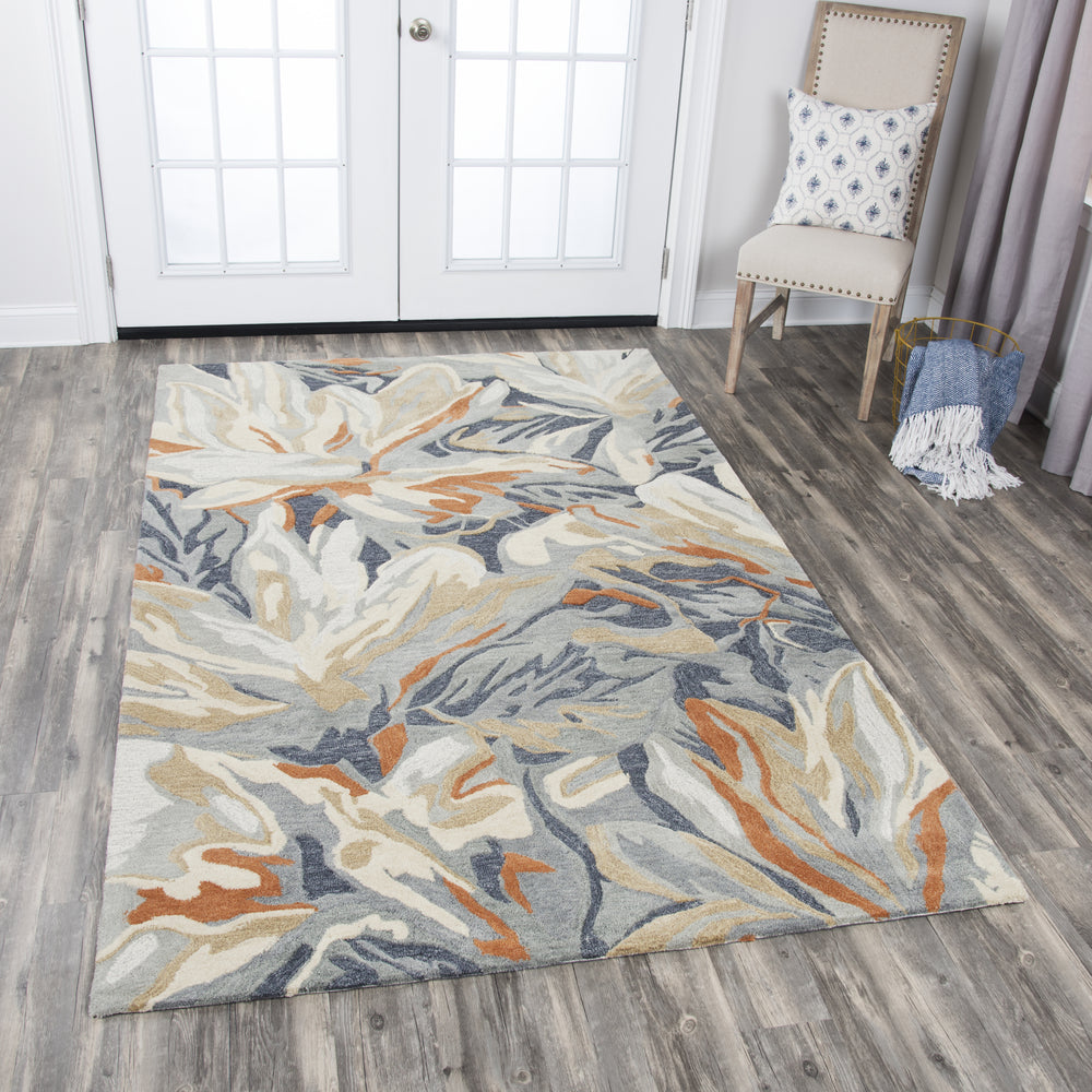 Rizzy Mod MO757A Blue Area Rug Feature