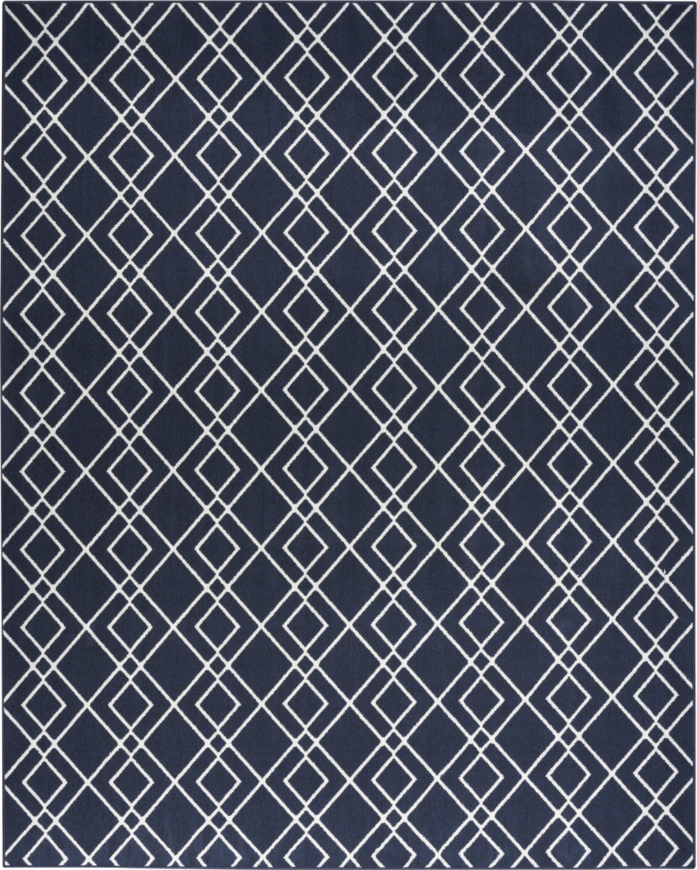 Nourison Modern Lines MOL01 Navy Area Rug