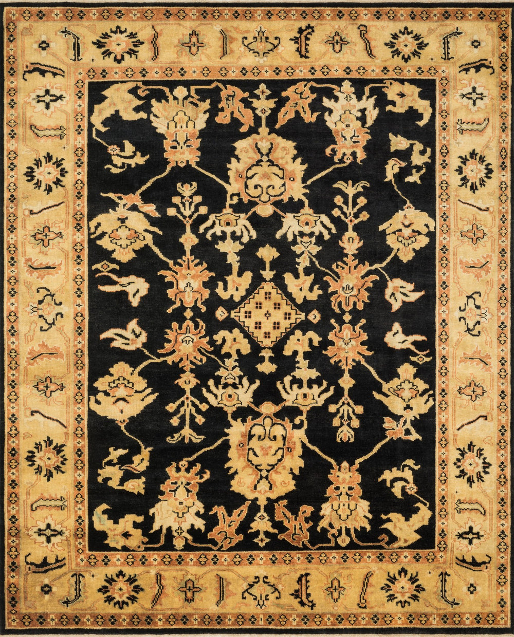 Loloi Morrow MW-03 Black/Light Gold Area Rug