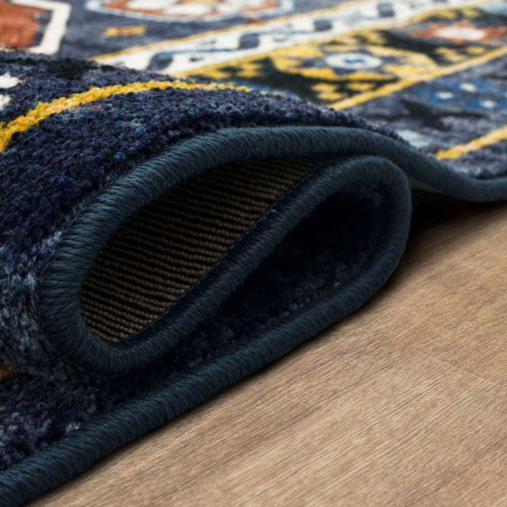 Karastan Kaleidoscope Mozambique Navy Area Rug Detail Image Feature