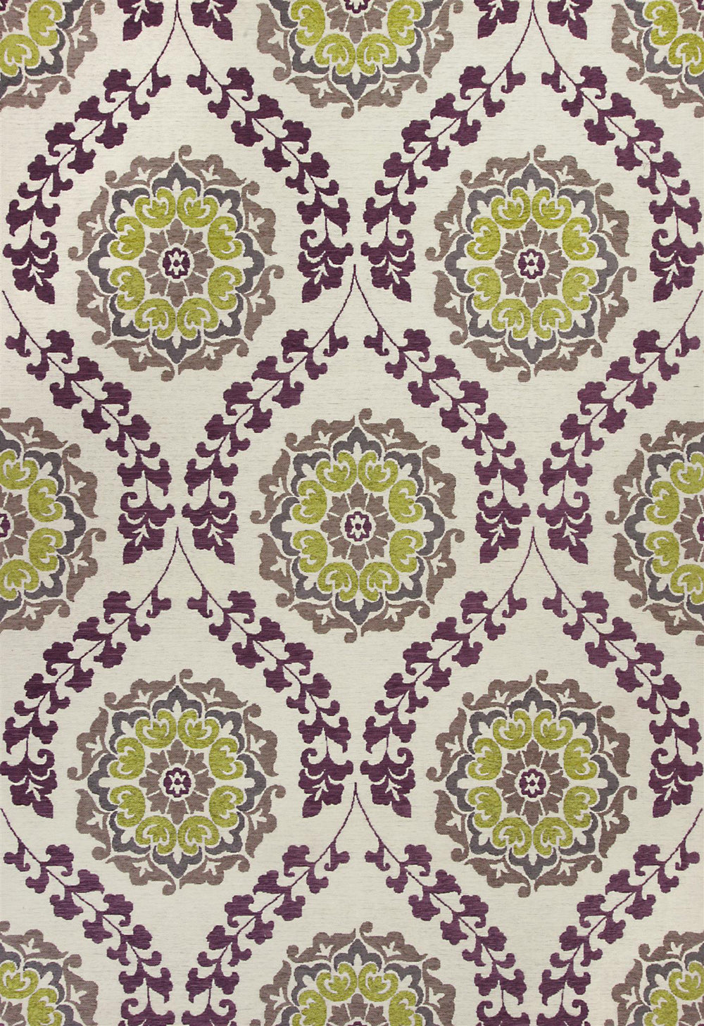 KAS Mulberry 3403 Ivory/Plum Elegance Area Rug