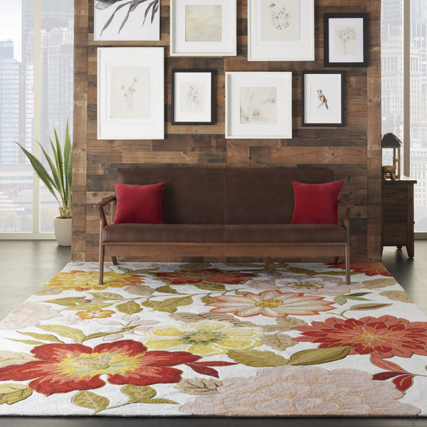 Nourison Fantasy FA18 Ivory Area Rug Incredible Rugs and Decor