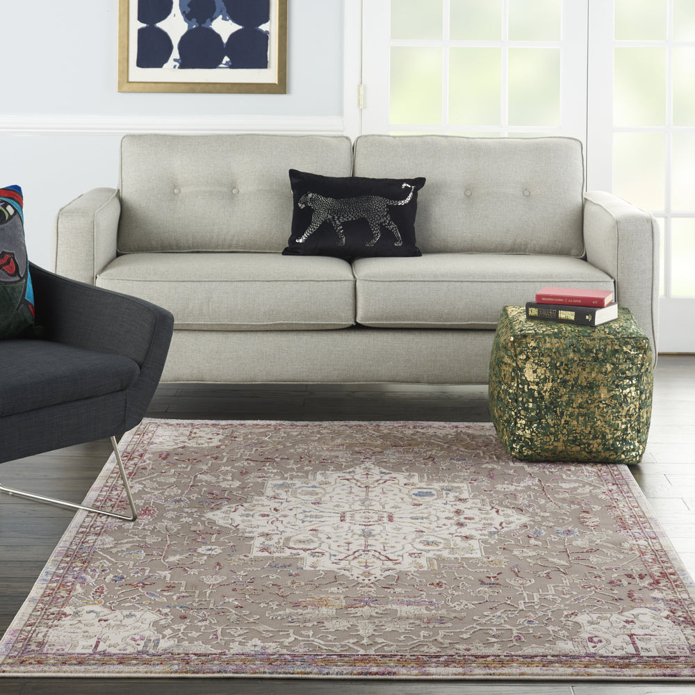 Vintage Vita VNV03 Grey/Multi Area Rug by Nourison Main Image Feature