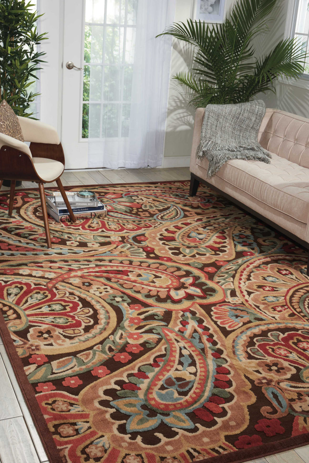 Nourison Graphic Illusions GIL14 Multicolor Area Rug Room Image Feature