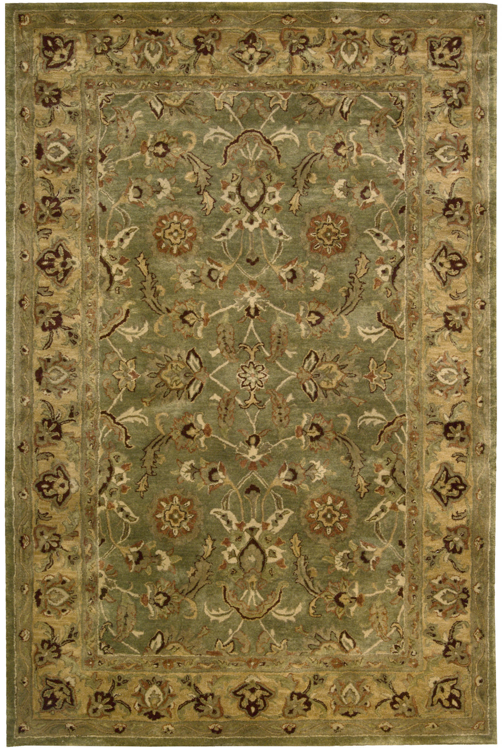 Nourison Jaipur JA12 Green Area Rug 6' X 9' Feature