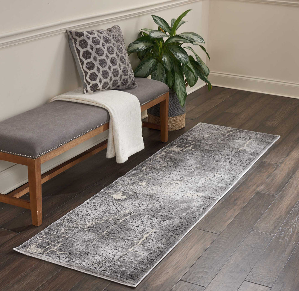 Nourison Ki35 Heritage KI353 Charcoal Area Rug by Kathy Ireland Feature