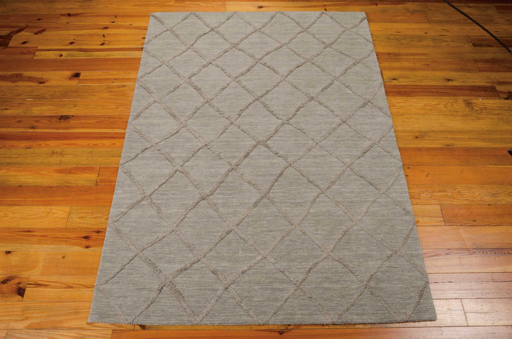 Nourison Lunette LNT01 Silver Area Rug Main Image Feature