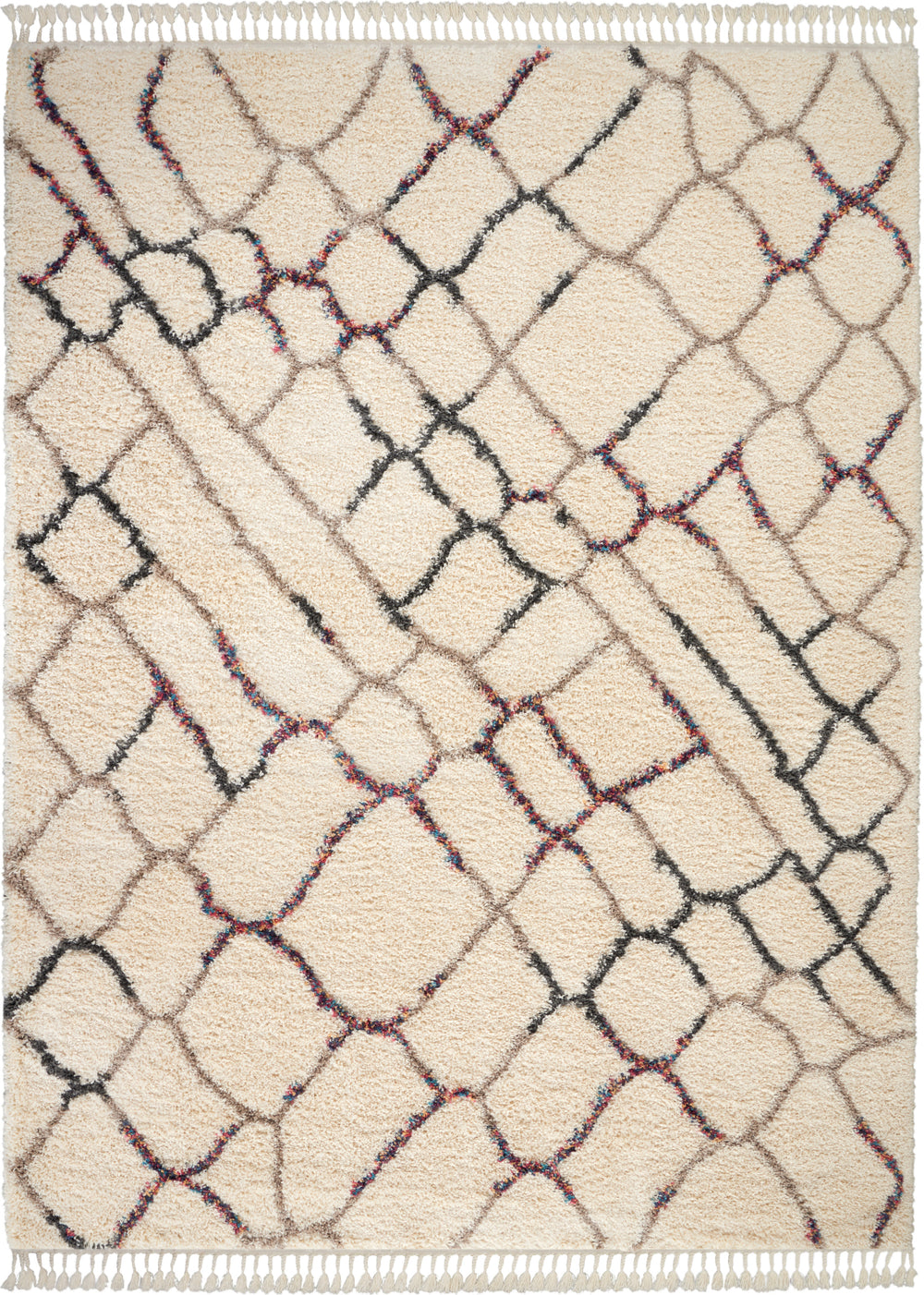 Nourison Nordic Shag NRD03 Ivory Area Rug