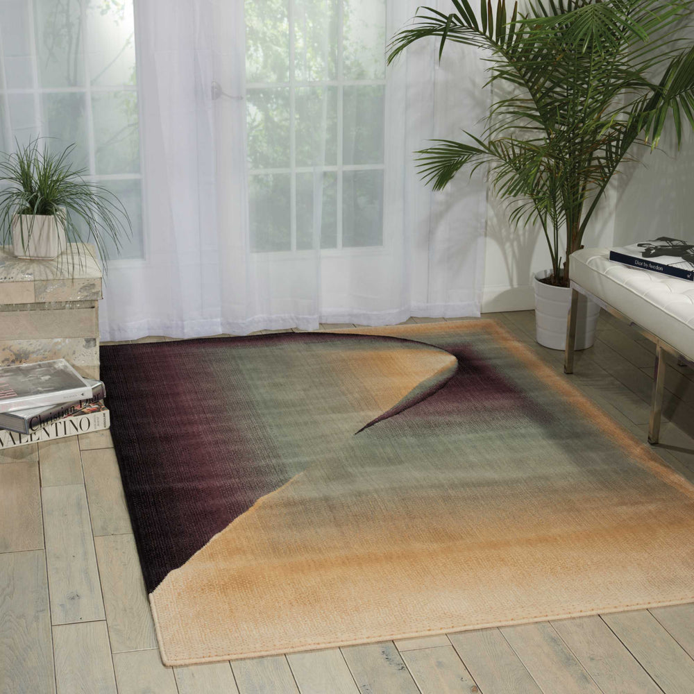 Nourison Radiant Arts RA03 Opal Area Rug Room Image Feature