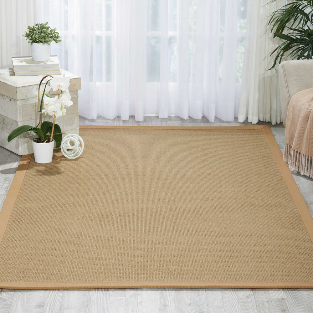 Nourison Sisal Soft SSF04 Sand Area Rug Room Image Feature