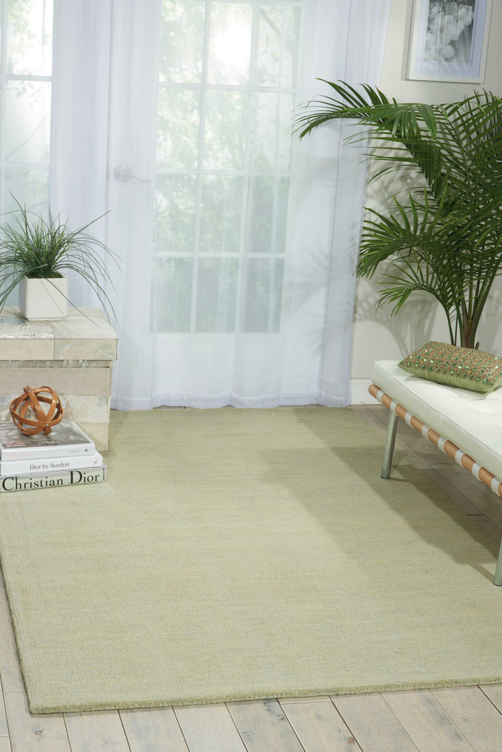 Nourison Grand Suite WGS01 Mist Area Rug by Waverly Room Image Feature