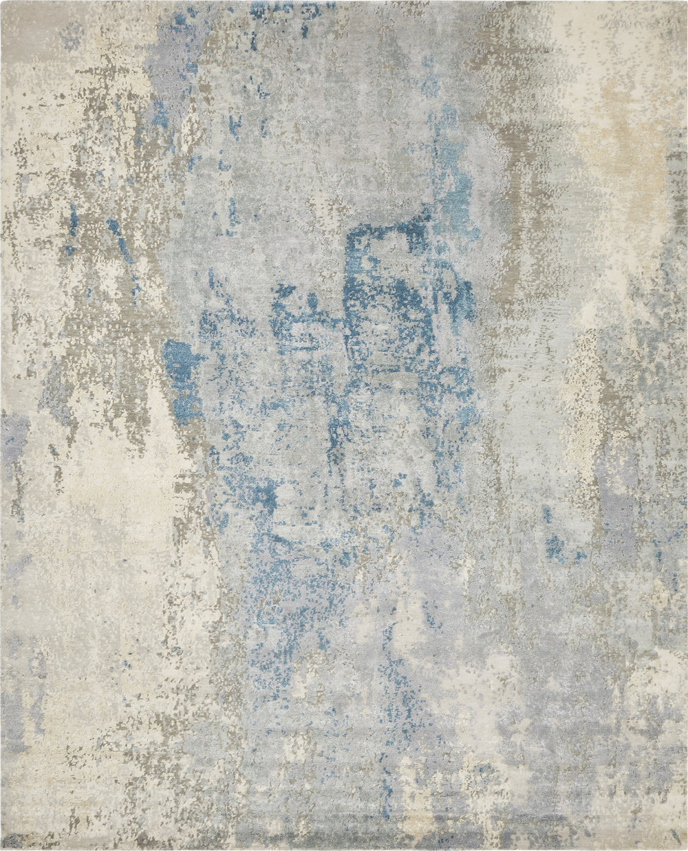 Ancient Boundaries Oikeios OIK-05 Blues/Greys Melange Area Rug