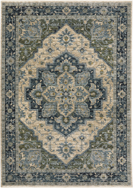 Oriental Weavers Aberdeen 1144W Ivory/Blue Area Rug – Incredible