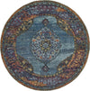 Oriental Weavers Andorra 7139A Blue/ Multi Area Rug Round Image