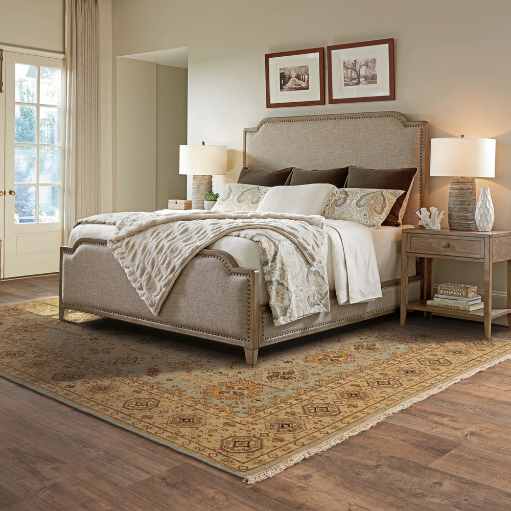 Tommy Bahama Angora 12305 Blue Ivory Area Rug Lifestyle Image Feature