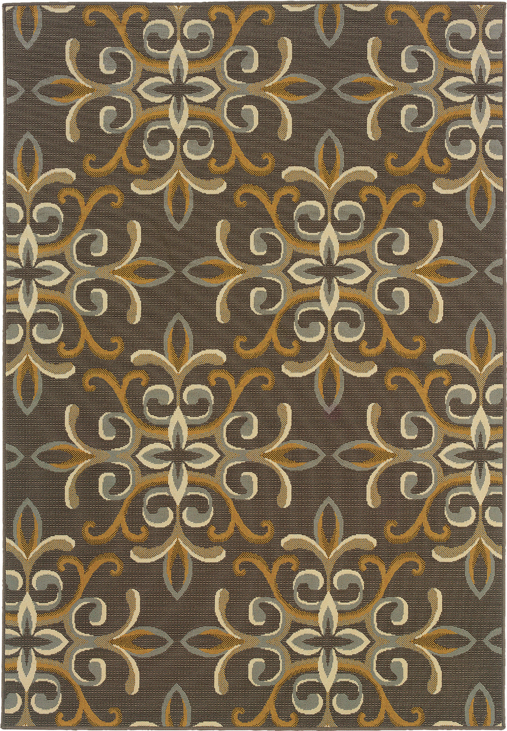 Oriental Weavers Bali 8990H Grey/Gold Area Rug Main Image Featured