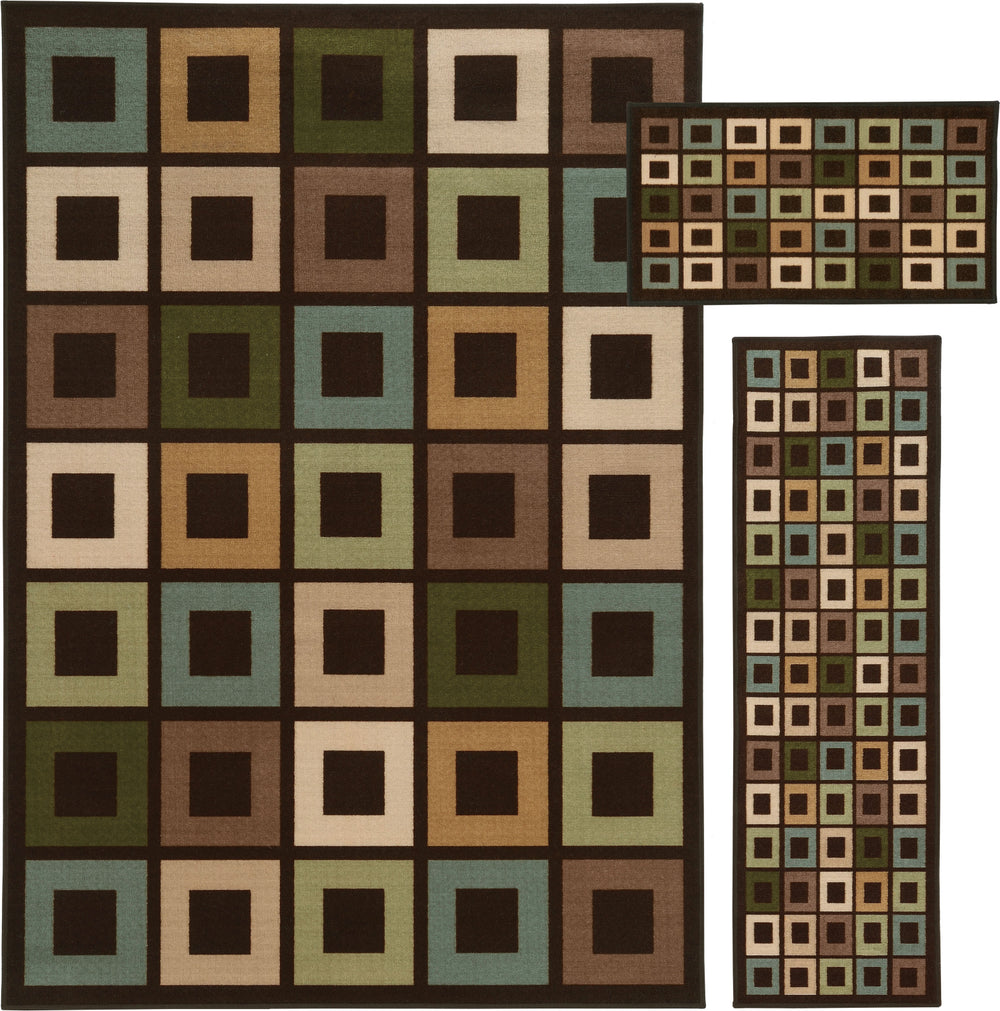 Oriental Weavers Benton 64210 Black/Green Area Rug