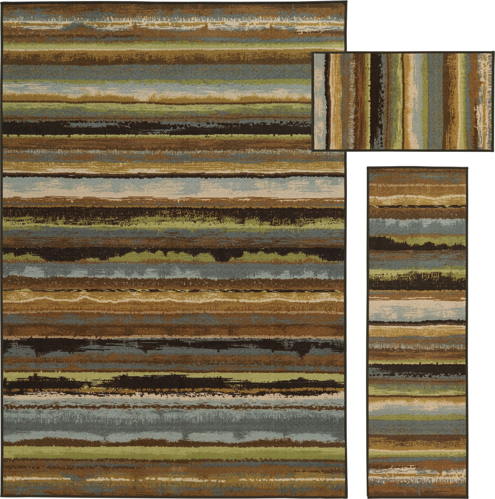 Oriental Weavers Benton 64214 Black/Green Area Rug