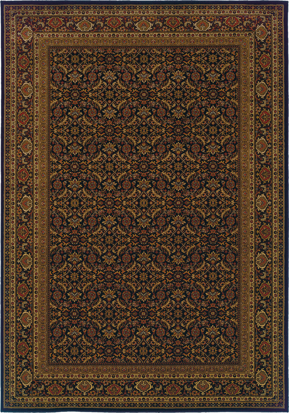 Oriental Weavers Cambridge 180N2 Black/Red Area Rug