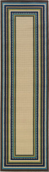 Oriental Weavers Caspian 1003X Ivory/Blue Area Rug Runner