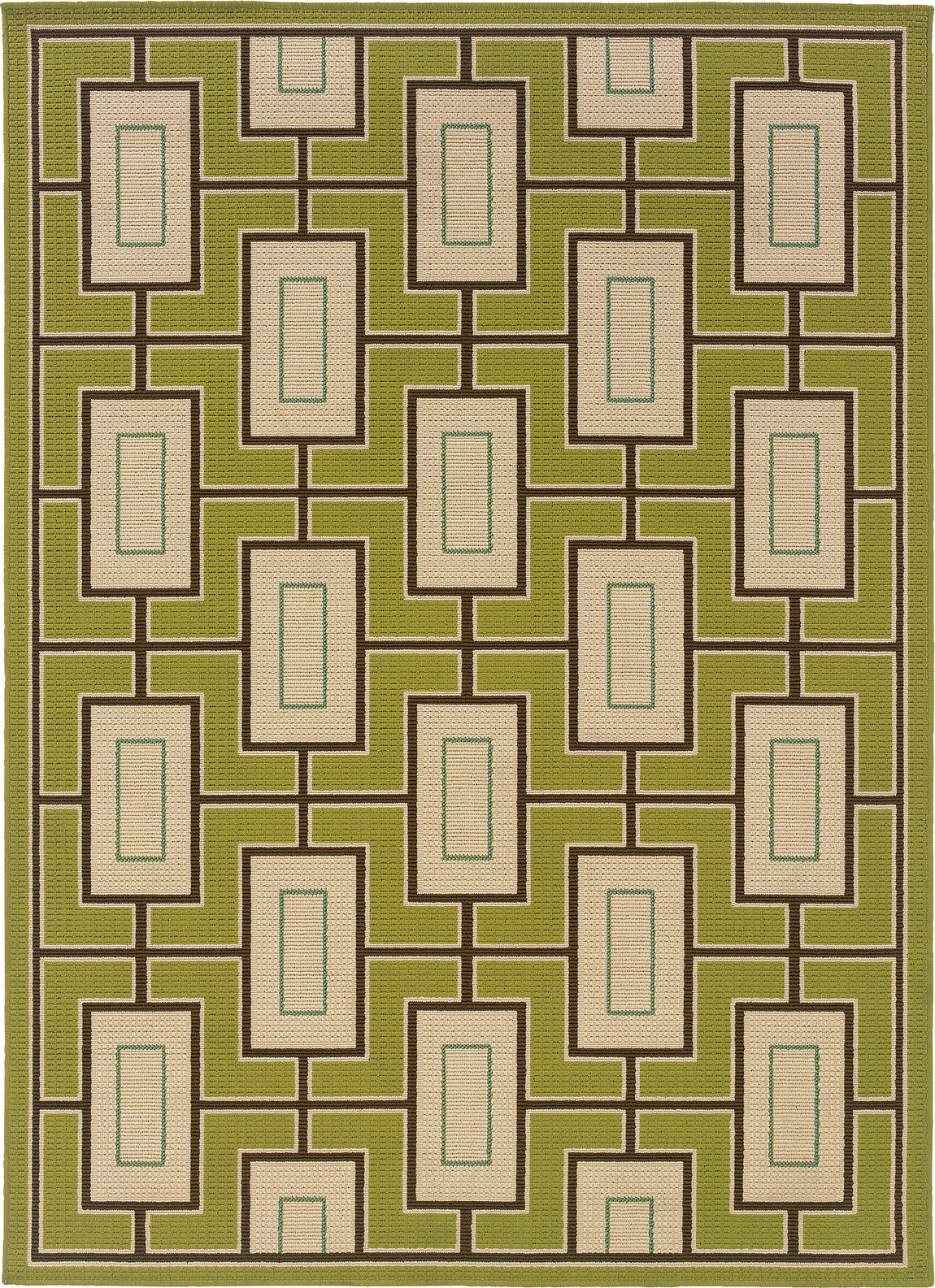 Oriental Weavers Caspian 4928G Green/Ivory Area Rug main image