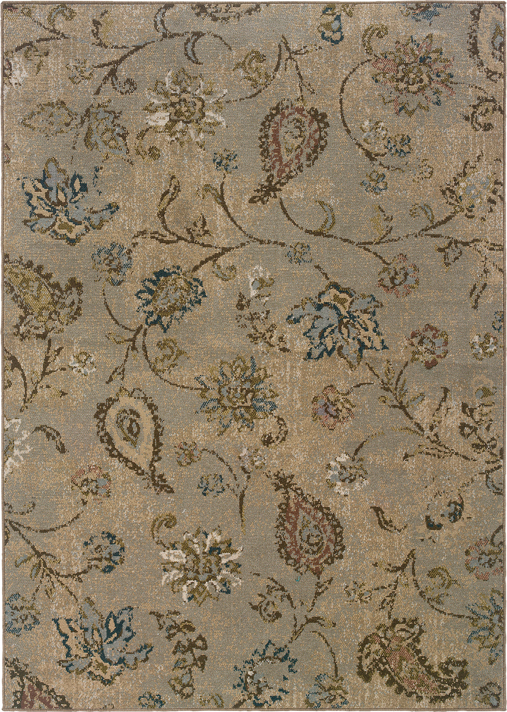 Oriental Weavers Chloe 3818D Blue/Multi Area Rug
