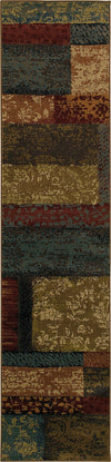 Oriental Weavers Emerson 2480C Brown/Teal Area Rug Runner