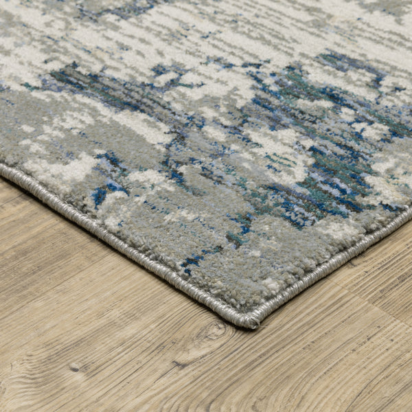 Oriental Weavers Evolution 0984D Grey/ Blue Area Rug Incredible Rugs