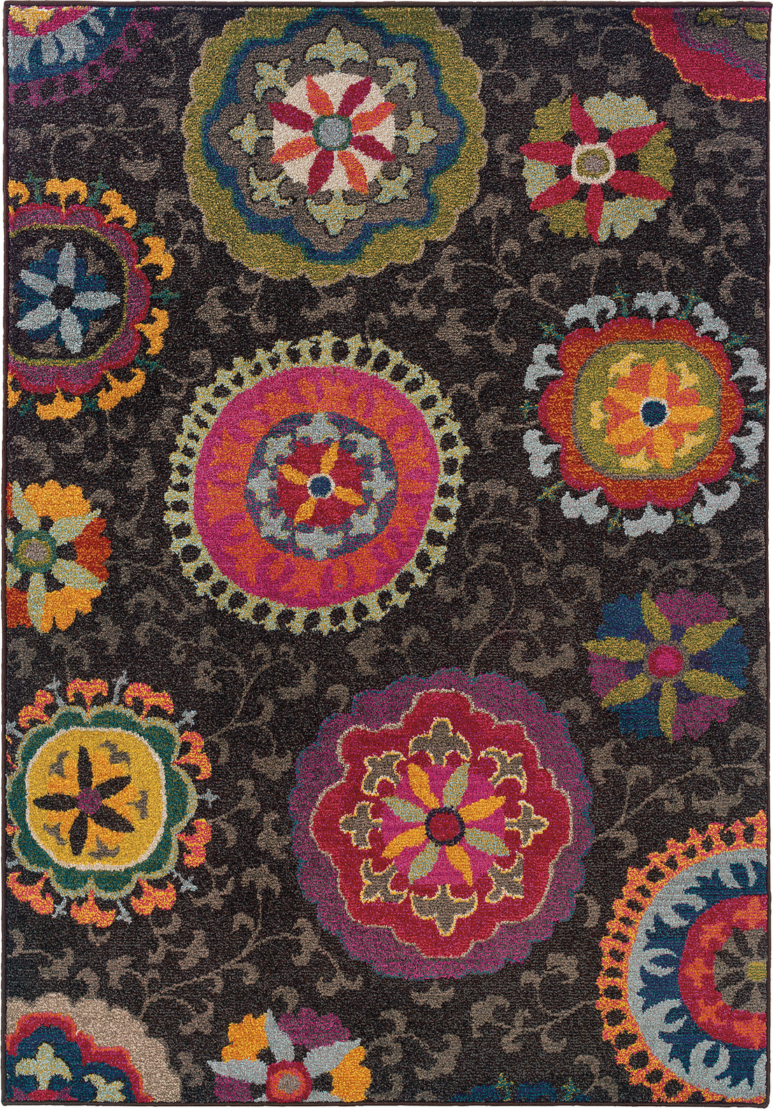 Oriental Weavers Kaleidoscope 1333N Charcoal/Multi Area Rug main image