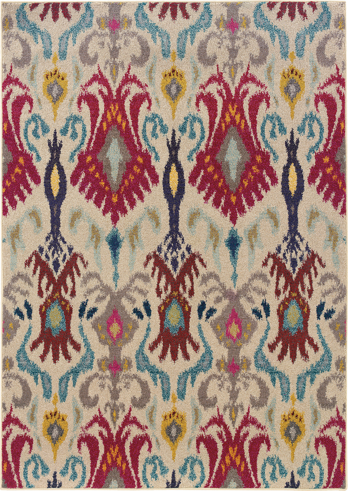 Oriental Weavers Kaleidoscope 502I5 Ivory/Red Area Rug main image
