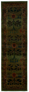 Oriental Weavers Kharma 450G4 Green/Brown Area Rug 2' 6 X 9' 1 Runner