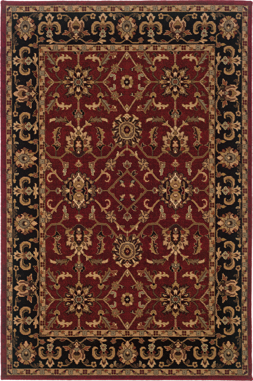 Oriental Weavers Knightsbridge 282R5 Red/Black Area Rug