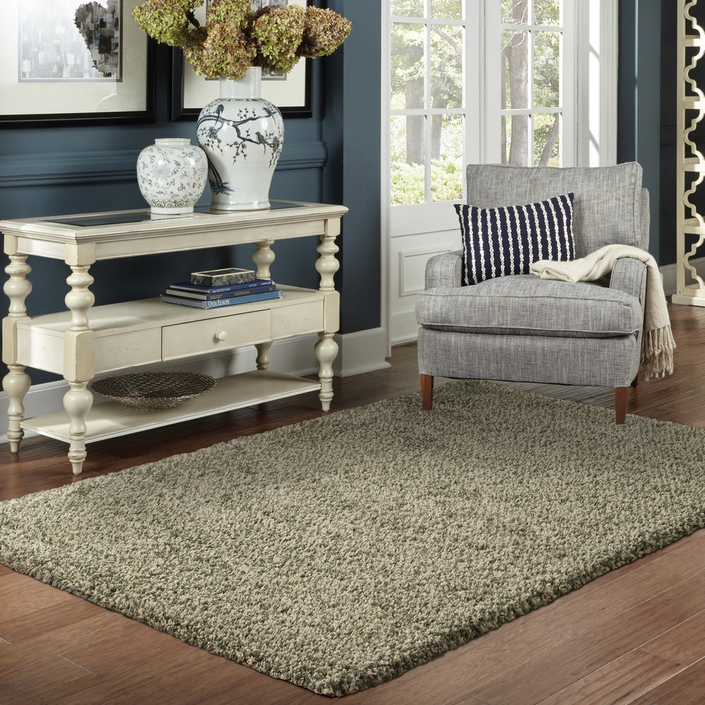 Oriental Weavers Loft 520U4 Blue/Ivory Area Rug Room Scene Feature