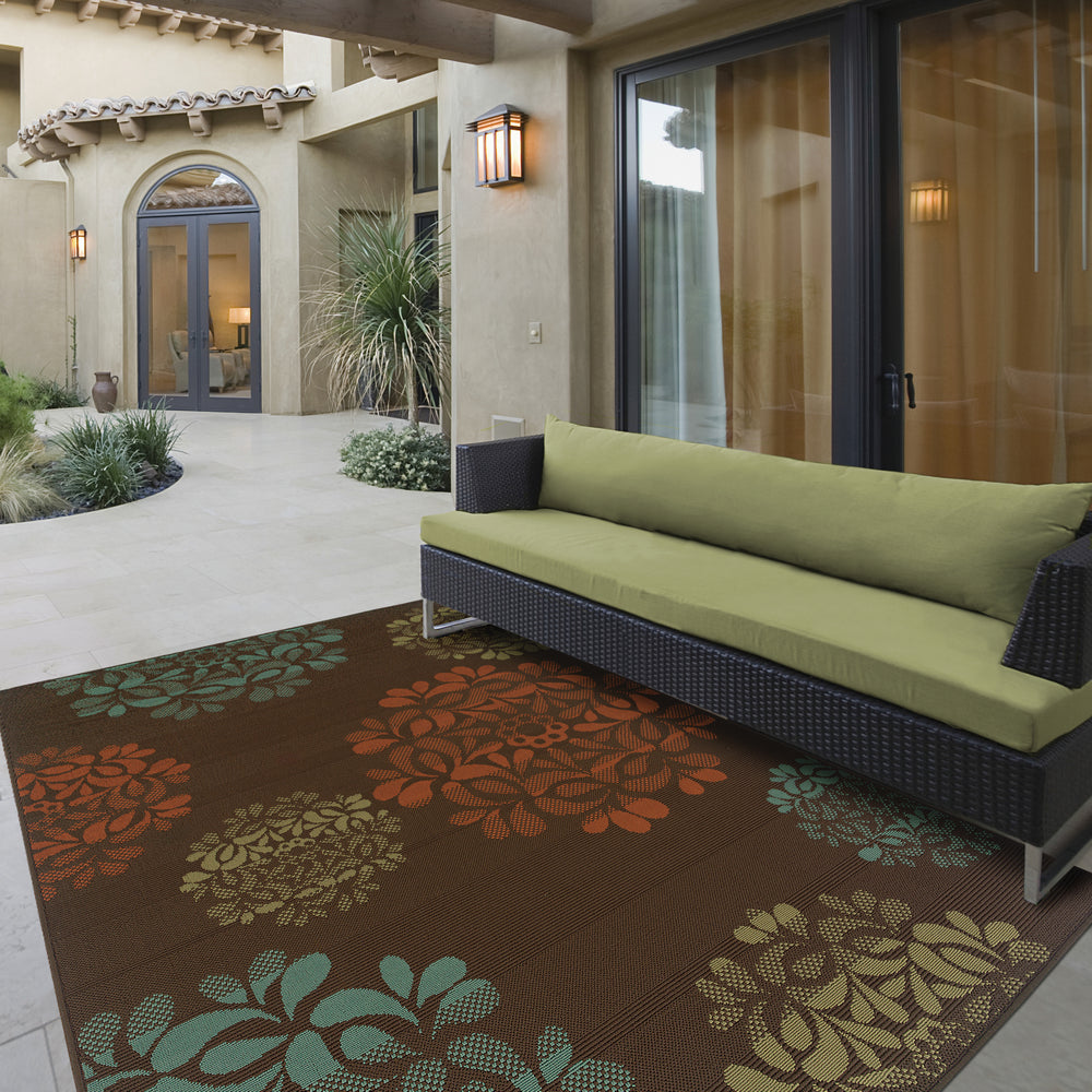 Oriental Weavers Montego 2635N Brown/Blue Area Rug Lifestyle Featured