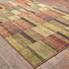Oriental Weavers Parker 5589A Brown/Rust Area Rug Closeup