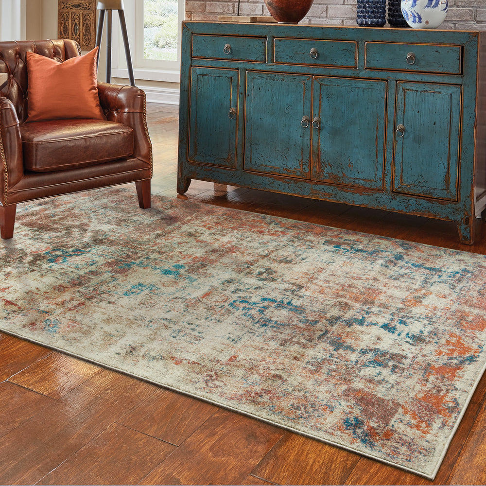 Oriental Weavers Pasha 521X6 Beige/Multi Area Rug Lifestyle Image Feature