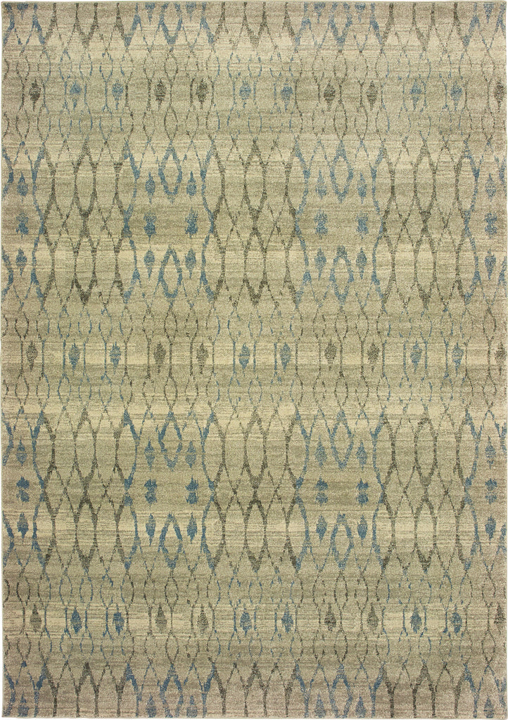 Oriental Weavers Raleigh 1807H Ivory/Blue Area Rug main image Featured