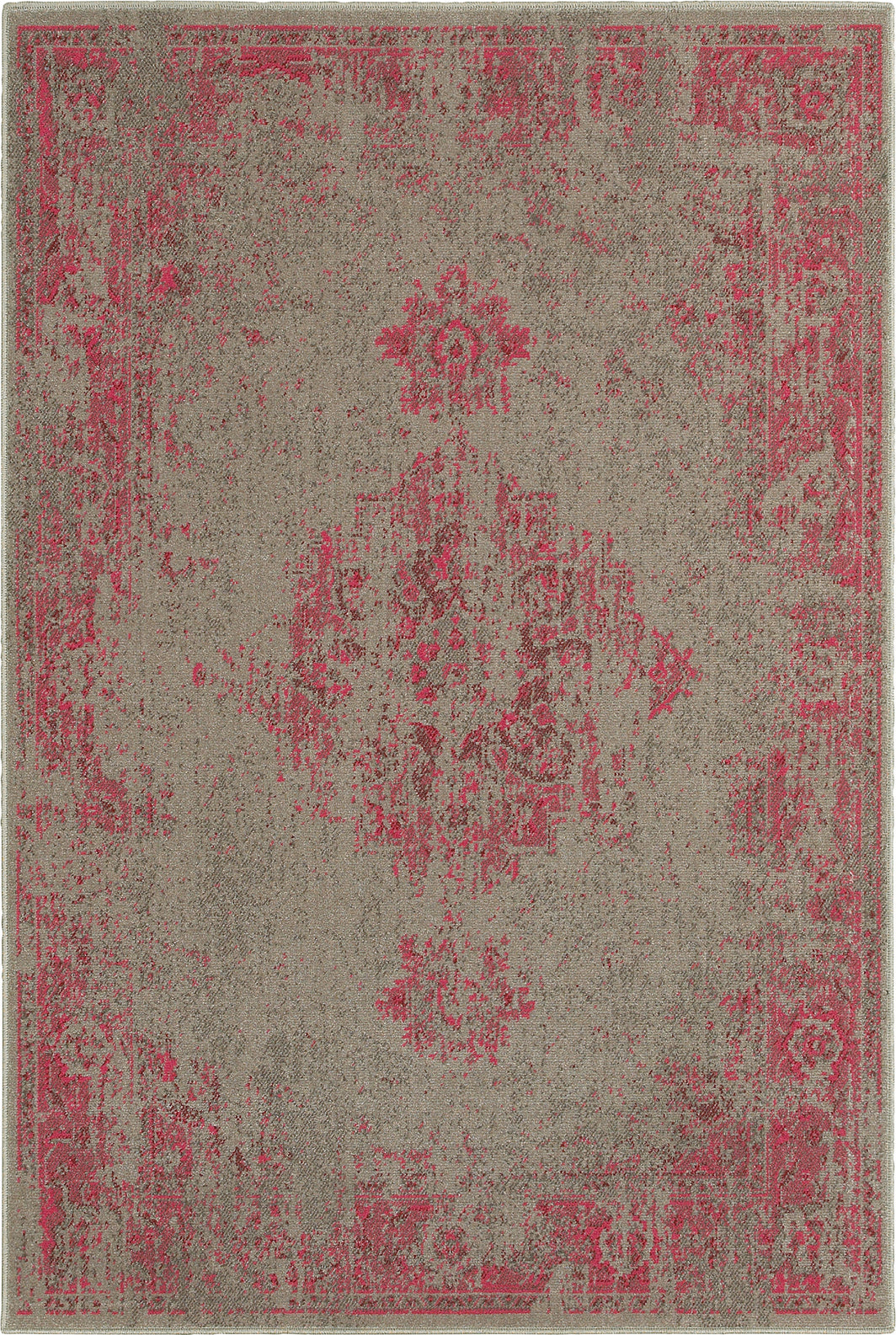 Oriental Weavers Revival 6330F Grey/Pink Area Rug main image