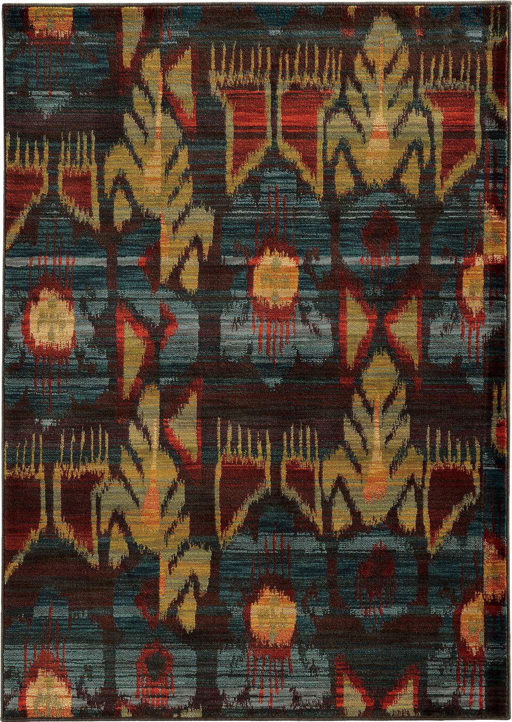 Oriental Weavers Sedona 4378H Charcoal/Blue Area Rug main image featured