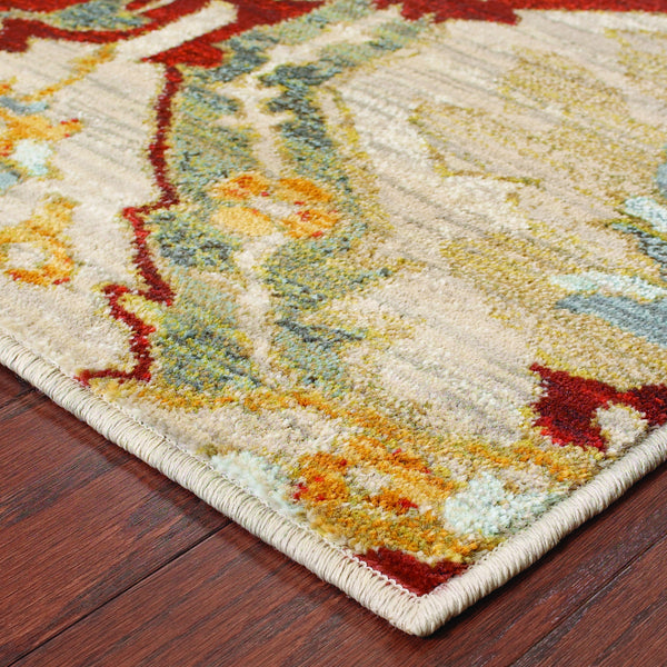 Oriental Weavers Sedona 6357A Beige/Orange Area Rug Incredible Rugs
