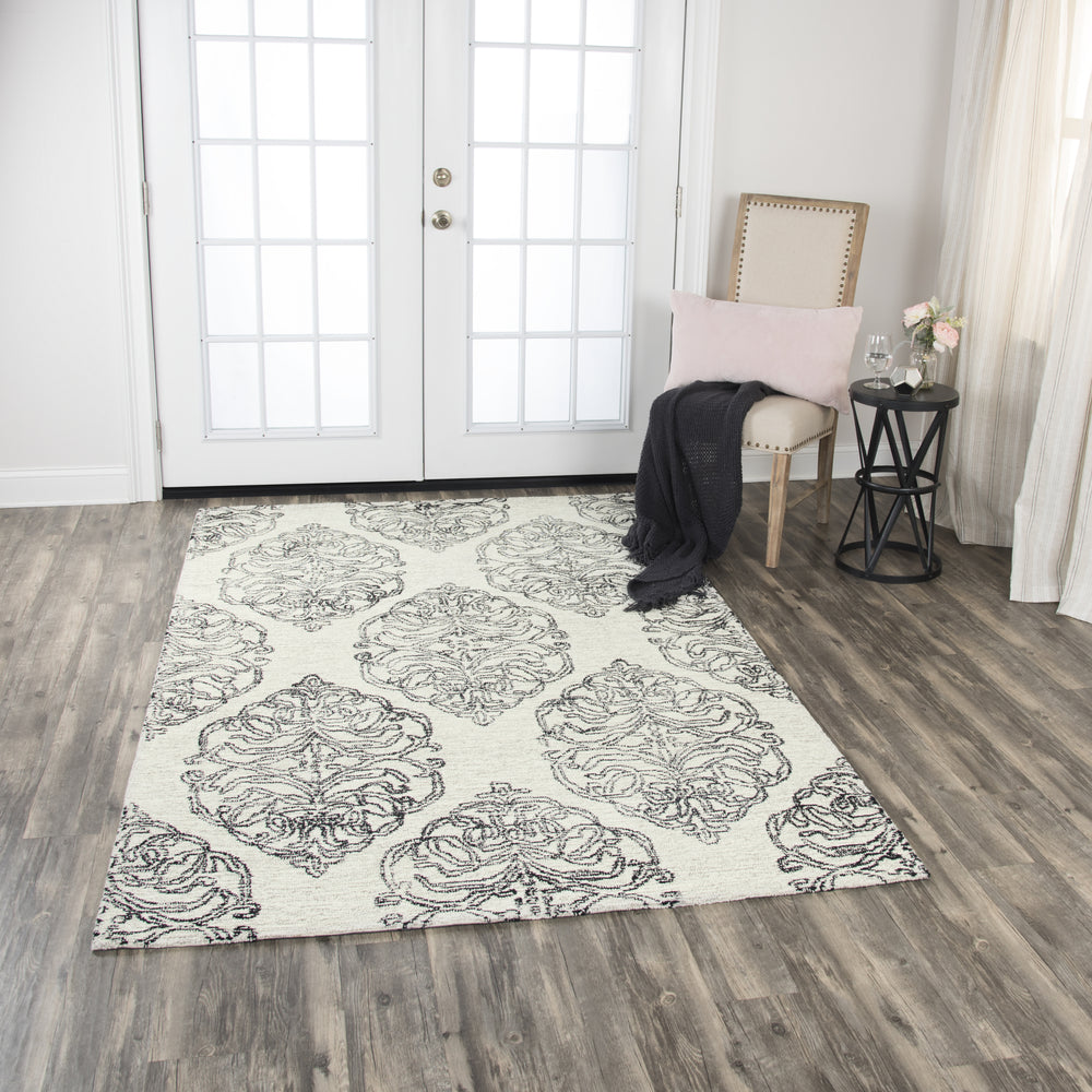 Rizzy Opulent OU224B Ivory Area Rug Feature