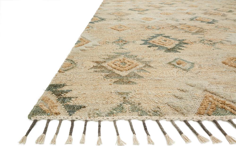Loloi Owen OW-05 Pewter/Sand Area Rug Detail Shot Feature